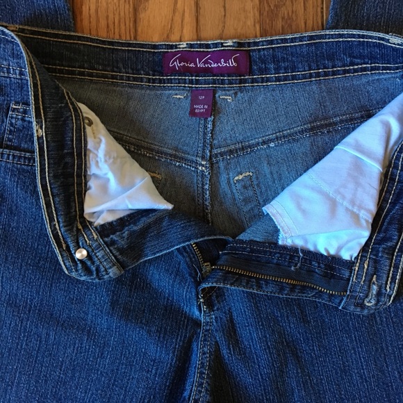 Denim Blue Jeans 12P Petite Gloria Vanderbilt - Picture 4 of 5